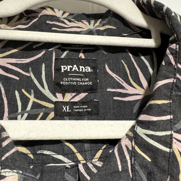 Prana Stimmersee Slim Shirt Tropical Mens XL - Picture 4 of 6